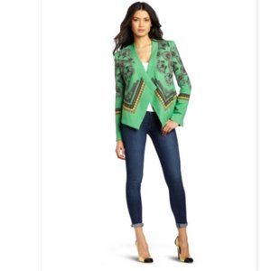 BCBGMaxAzria Abree Blazer Open Front Kelly Green BCBG‎ XXS